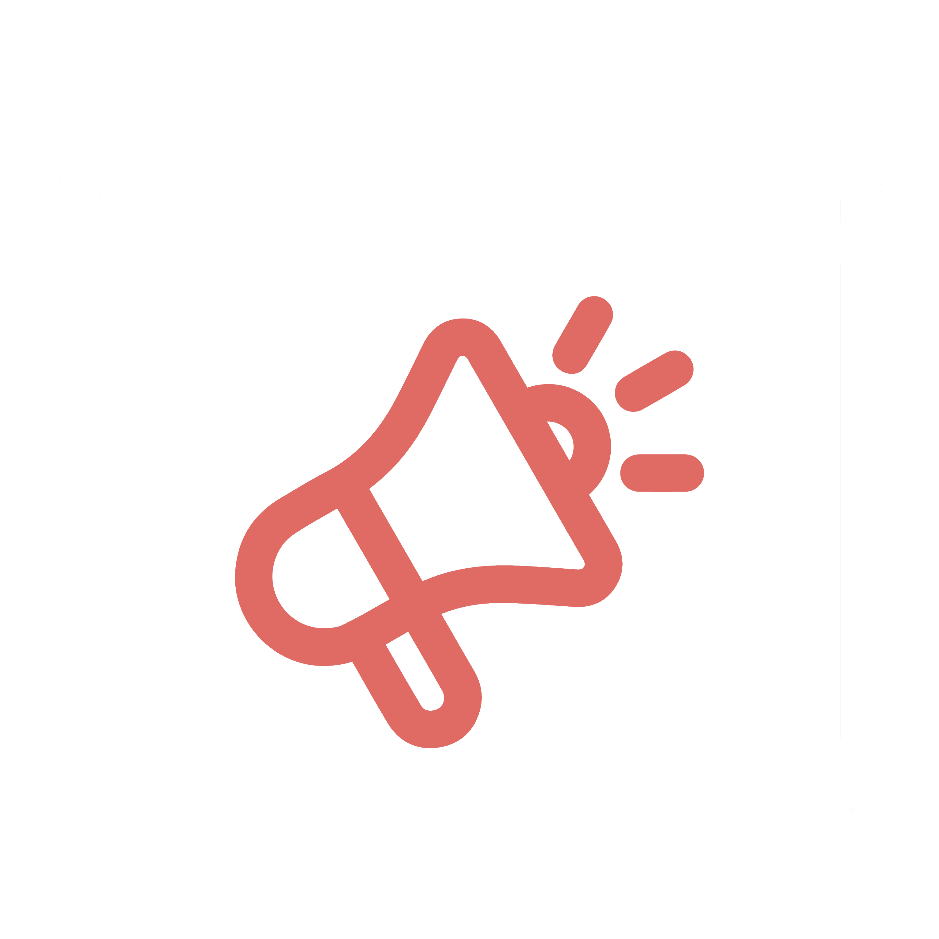 Flaticon de una ventana de explorador web con un megafono